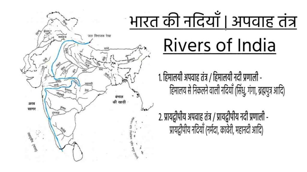 भारत की नदियाँ | अपवाह तंत्र | Rivers of India