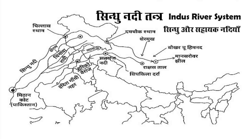 सिंधु नदी की प्रमुख सहायक नदियाँ और उपनदियाँ