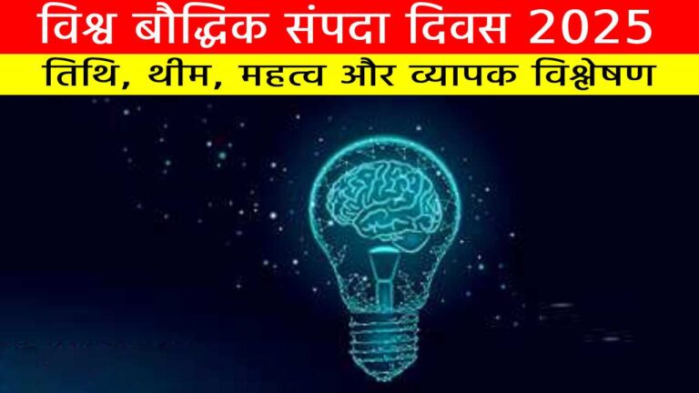 विश्व बौद्धिक संपदा दिवस 2025