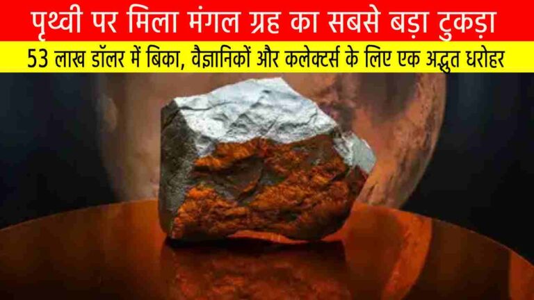 पृथ्वी पर मिला मंगल ग्रह का सबसे बड़ा टुकड़ा