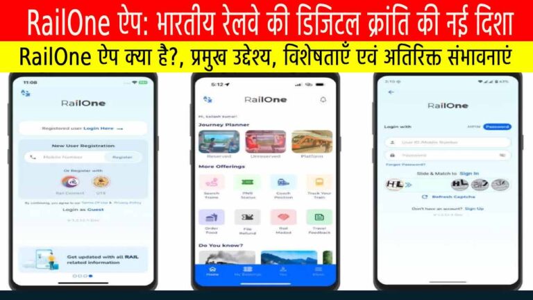 RailOne ऐप: भारतीय रेलवे की डिजिटल क्रांति की नई दिशा