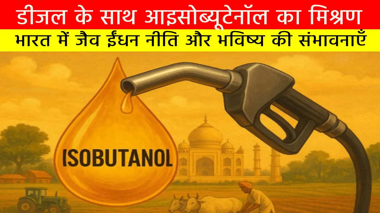 डीजल के साथ आइसोब्यूटेनॉल का मिश्रण: भारत में जैव ईंधन नीति और भविष्य की संभावनाएँ