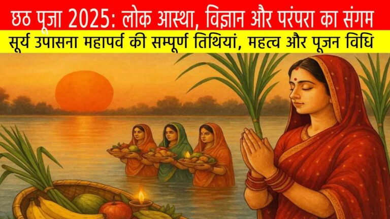 छठ पूजा 2025: लोक आस्था, विज्ञान और परंपरा का संगम — सूर्य उपासना महापर्व की सम्पूर्ण तिथियां, महत्व और पूजन विधि