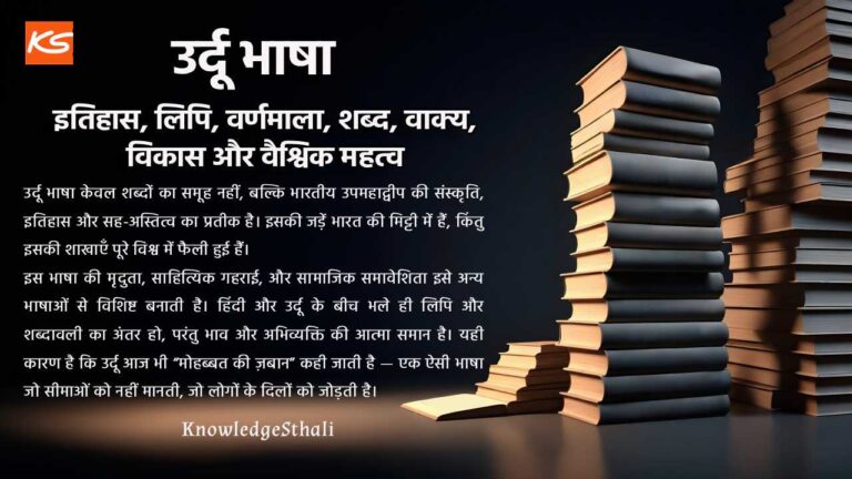 उर्दू भाषा : इतिहास, लिपि, वर्णमाला, शब्द, वाक्य, विकास और वैश्विक महत्व