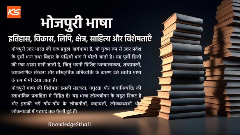 भोजपुरी भाषा : इतिहास, विकास, लिपि, क्षेत्र, साहित्य और विशेषताएँ