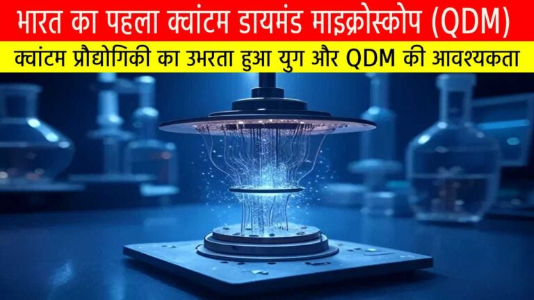 भारत का पहला क्वांटम डायमंड माइक्रोस्कोप (QDM)