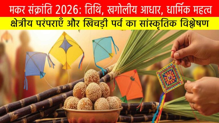 मकर संक्रांति 2026: तिथि, खगोलीय आधार, धार्मिक महत्व, क्षेत्रीय परंपराएँ और खिचड़ी पर्व का सांस्कृतिक विश्लेषण