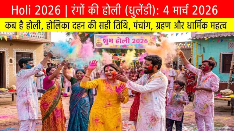 Holi 2026: कब है होली, होलिका दहन की सही तिथि, पंचांग, ग्रहण और धार्मिक महत्व
