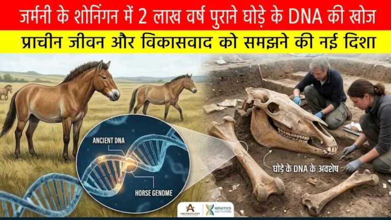 जर्मनी के शोनिंगन में 2 लाख वर्ष पुराने घोड़े के DNA की खोज